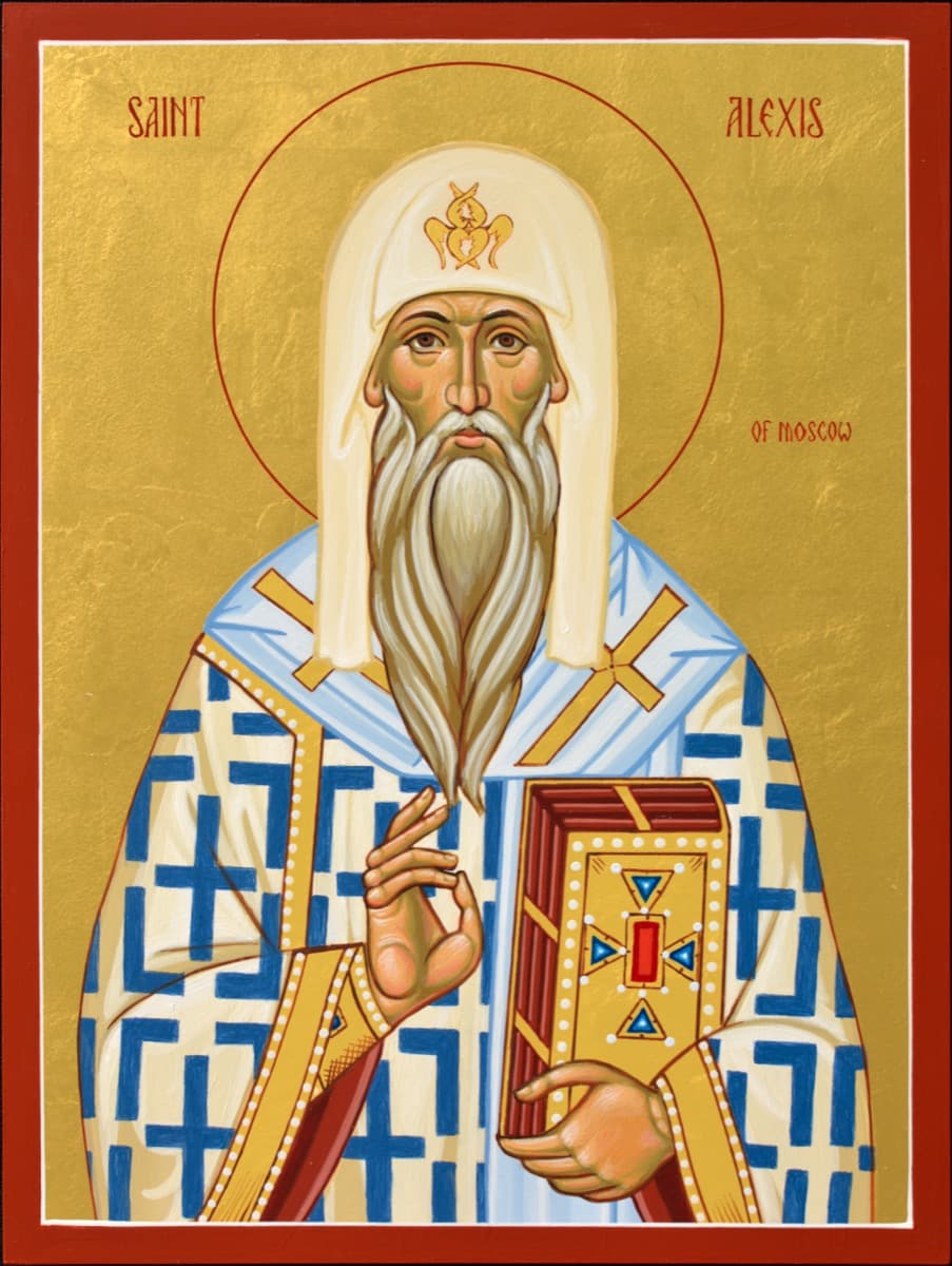 Icon of Saint Alexius, Metropolitan of Moscow and All Russia.