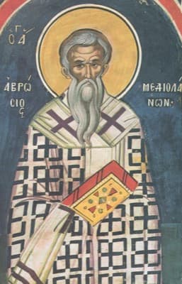 Orthodox icon of Ambrose of Optina.
