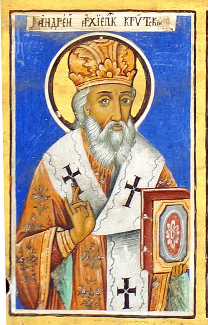 Orthodox icon of Andrew of Crete.