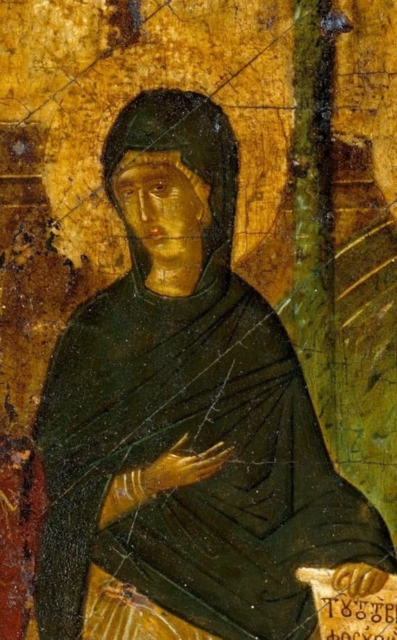 Orthodox icon of Anna the Prophetess.