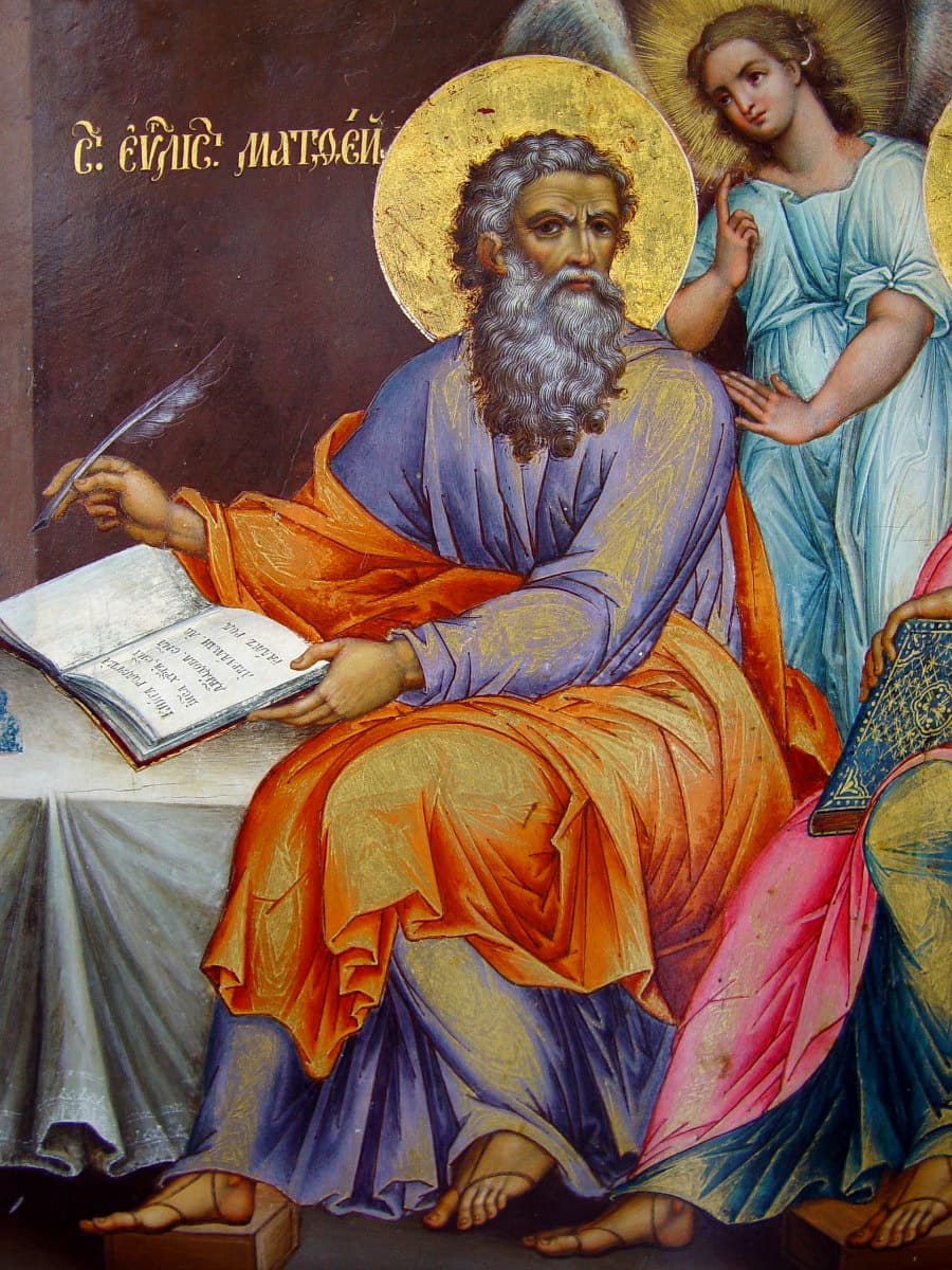 Orthodox icon of Matthew the Evangelist.