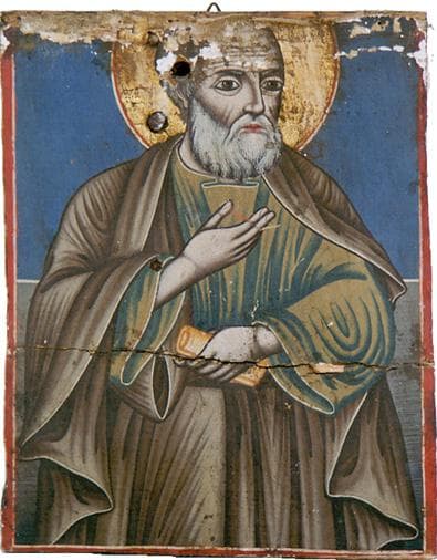 Orthodox icon of Peter, Chief of the Apostles.