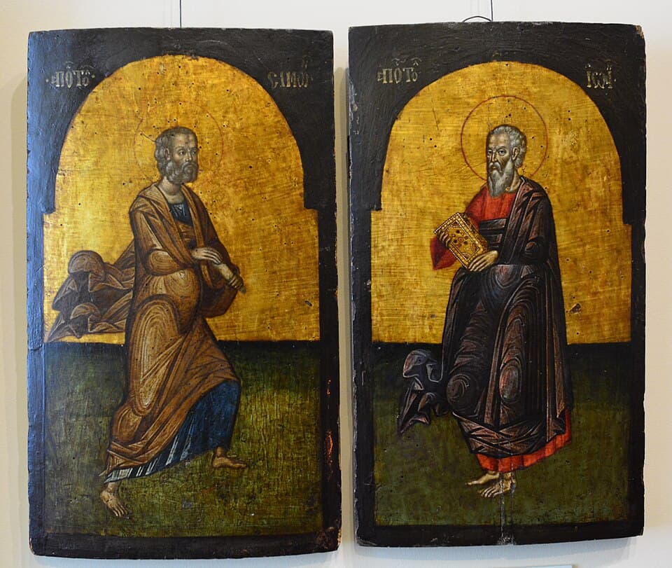 Orthodox icon of Simon the Zealot.