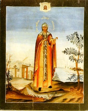 Orthodox icon of Eudokia of Heliopolis.