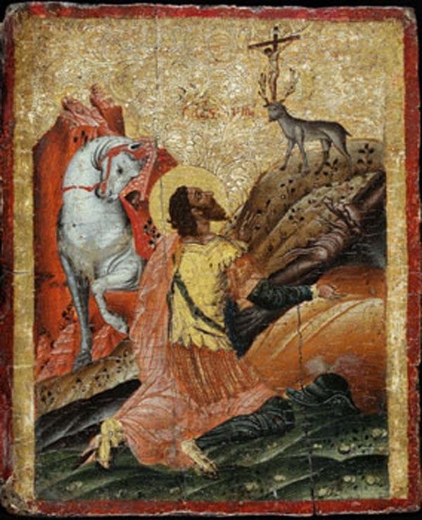 Orthodox icon of Eustathius Placidas.