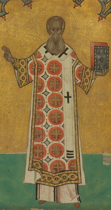 Orthodox icon of Gregory the Great.