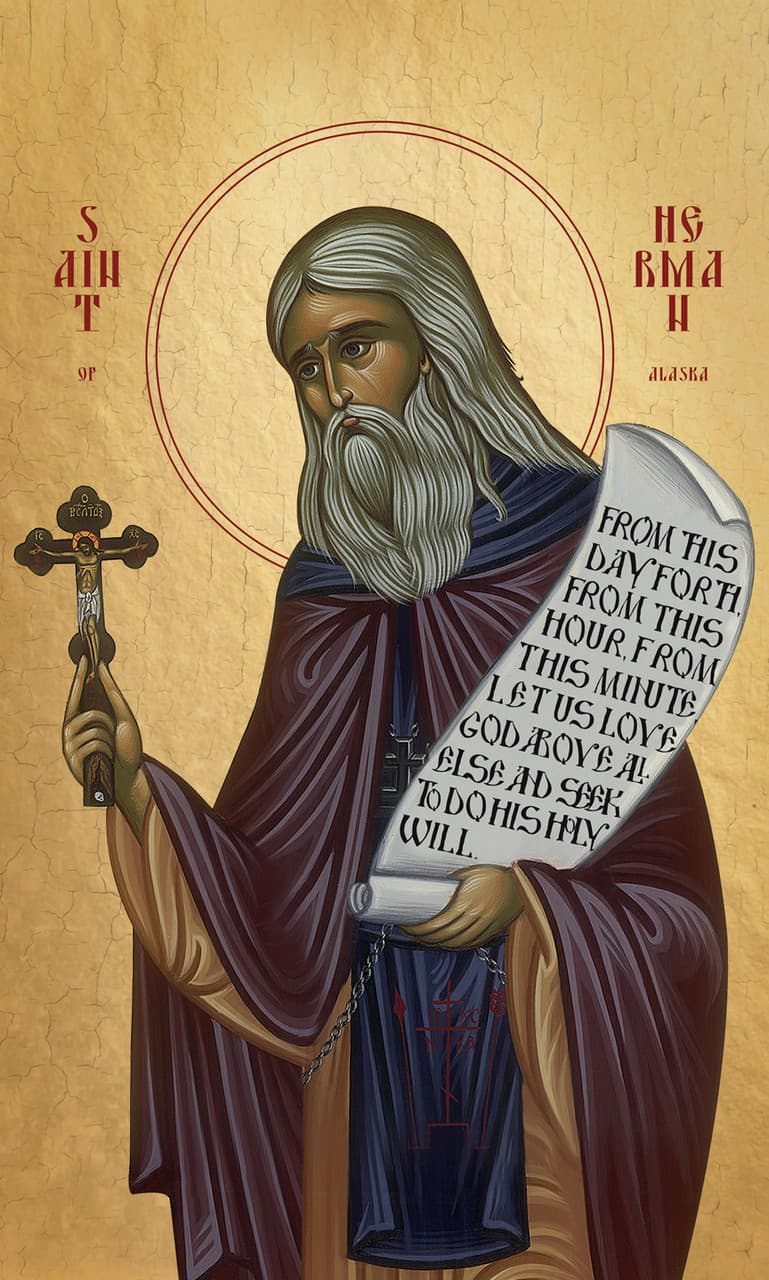 Orthodox icon of Herman of Alaska.
