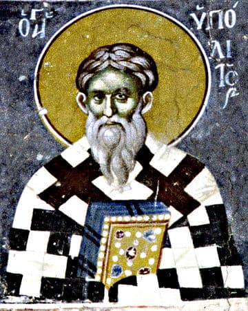Orthodox icon of Hippolytus of Rome.