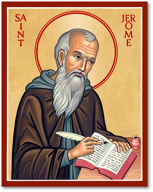 Orthodox icon of Jerome.