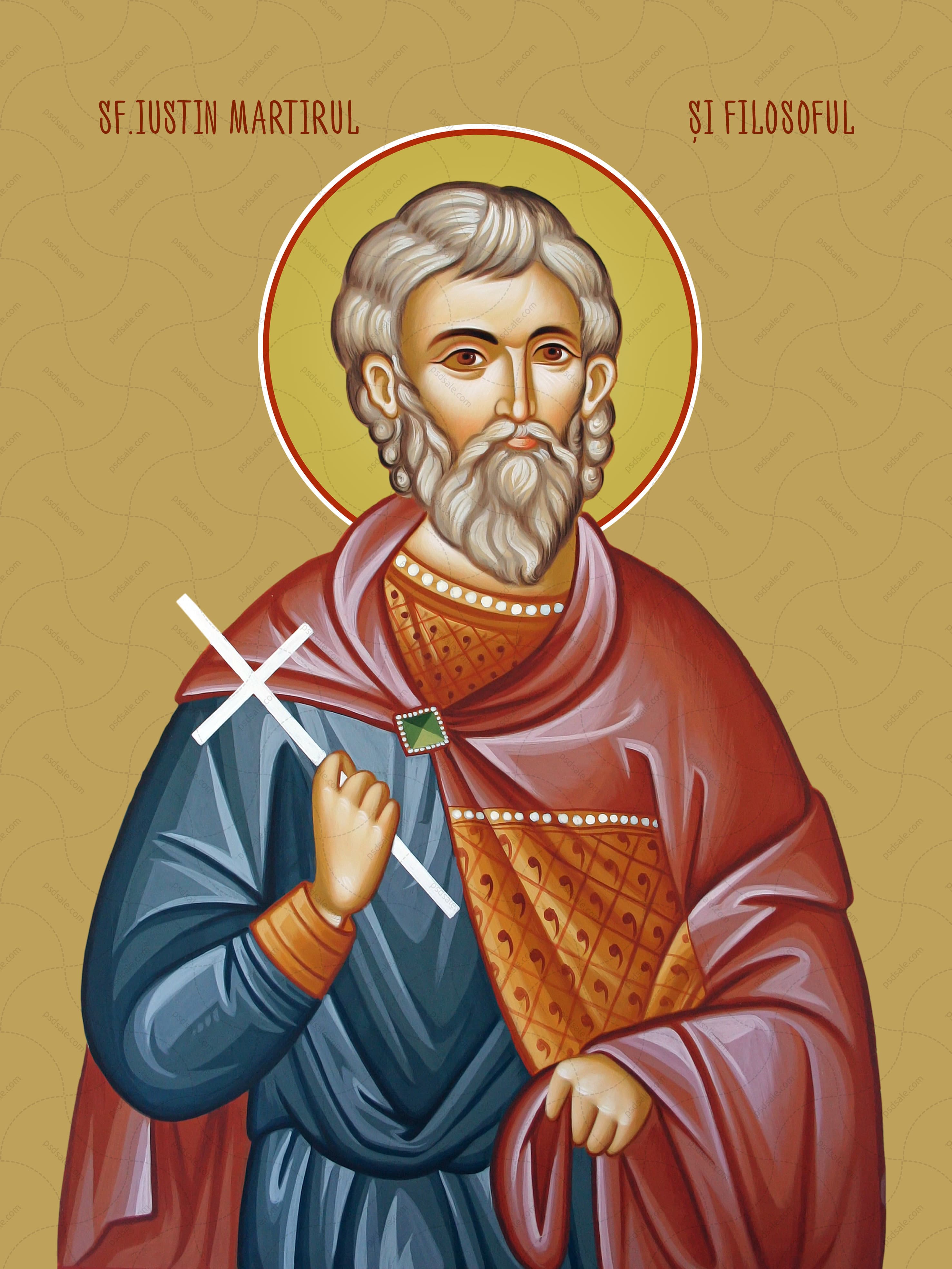 Orthodox icon of Justin the Philosopher.