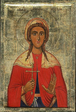 Bulgarian icon of the Holy Great-martyr Kyriake of Nicomedia.