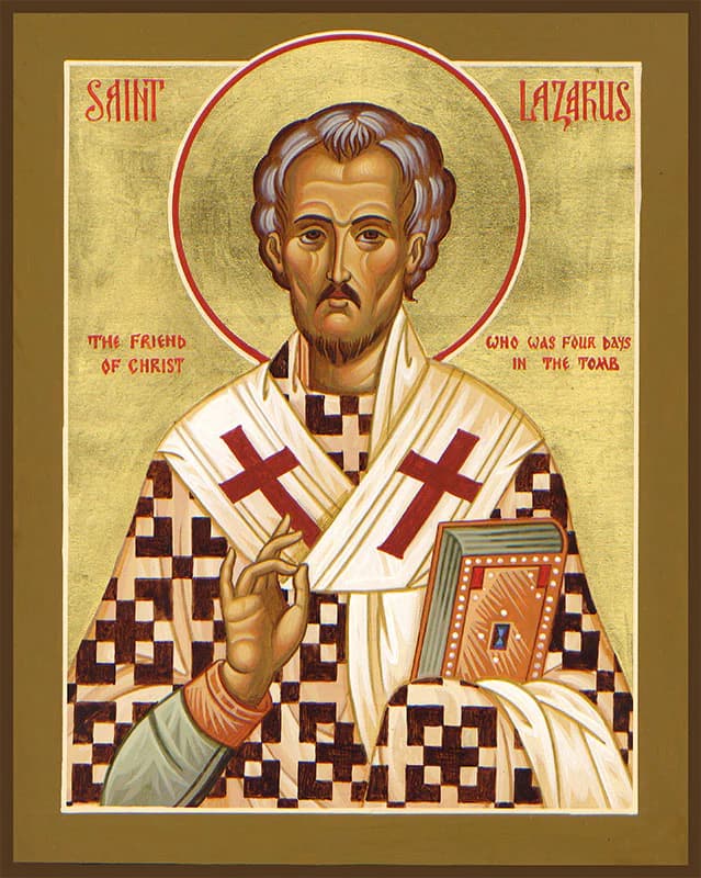 Icon of the Righteous Lazarus the Four-Days-Dead, friend of Christ.