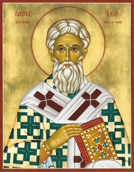 Orthodox icon of Leo the Great.