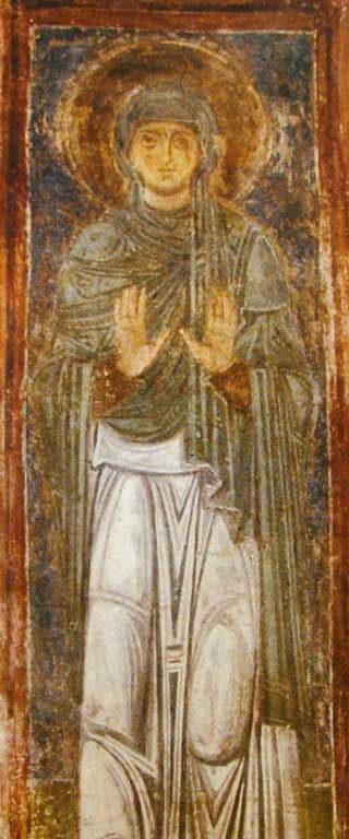 Orthodox icon of Macrina the Younger.