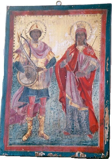 Orthodox icon of Mercurius.