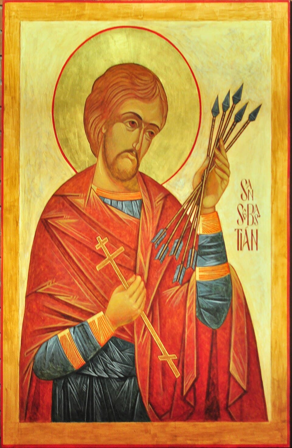 Orthodox icon of Sebastian of Rome.