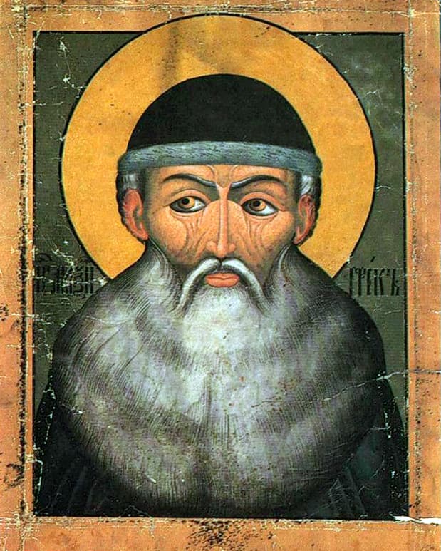 Orthodox icon of Maximus the Greek.