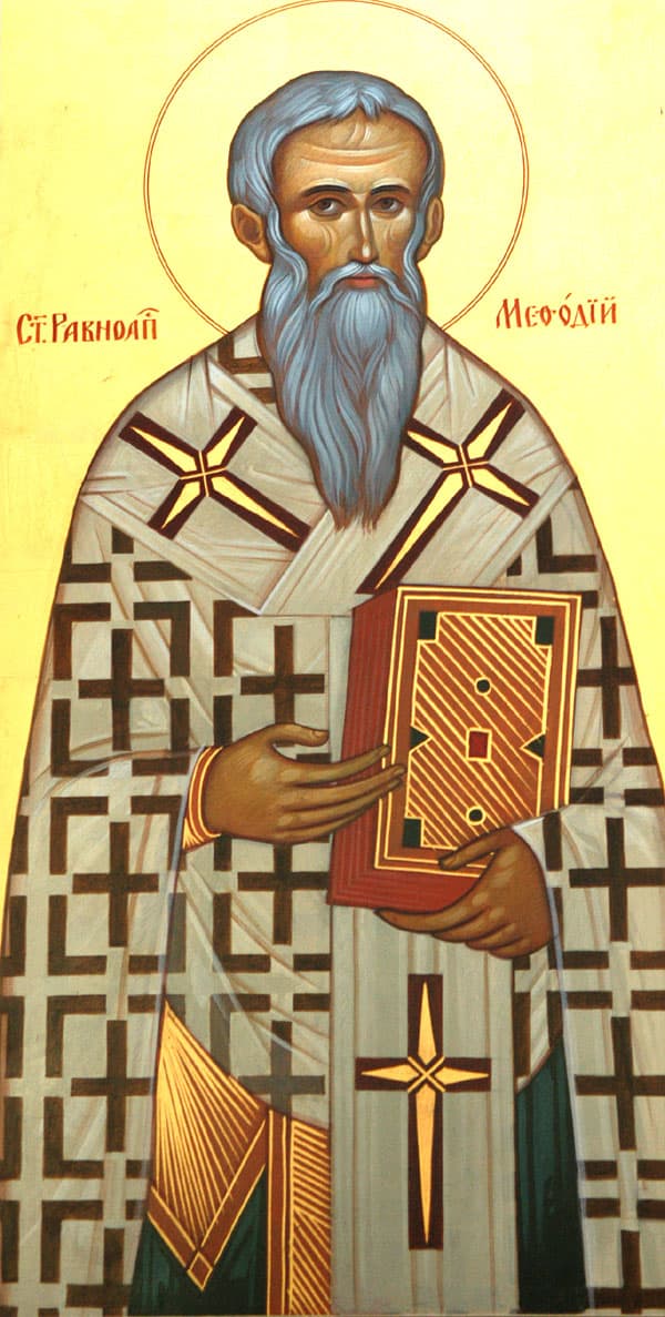 Orthodox icon of Methodius, Equal-to-the-Apostles.