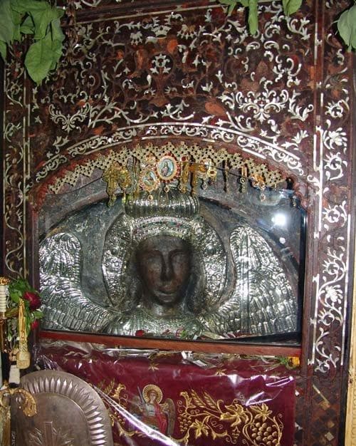 Orthodox icon of Michael the Confessor, Bishop of Synnada.