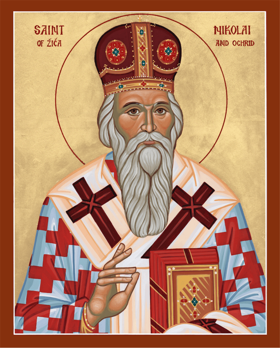 Icon of Saint Nikolai (Velimirovic) of Žiča and Ohrid.