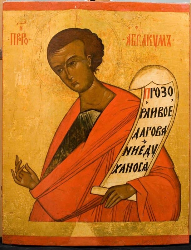 Icon of the Holy Prophet Habakkuk.