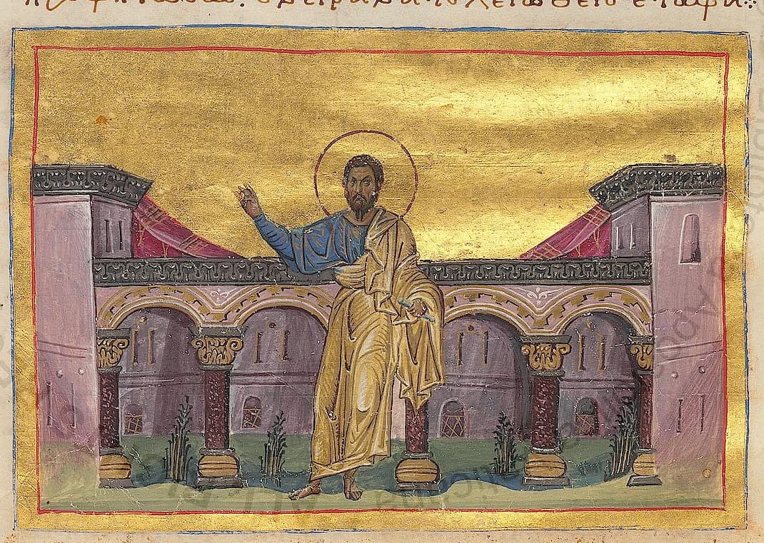 Menologion of Basil II miniature of the Holy Prophet Hosea.