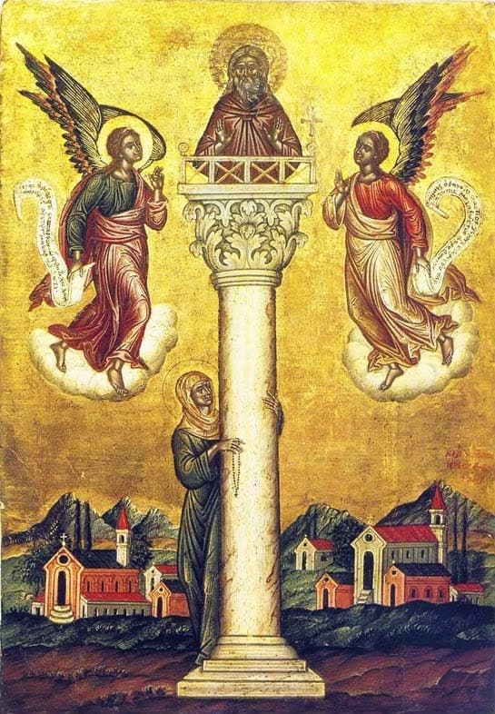 Seventeenth-century icon of Saint Symeon the Stylite the Elder.