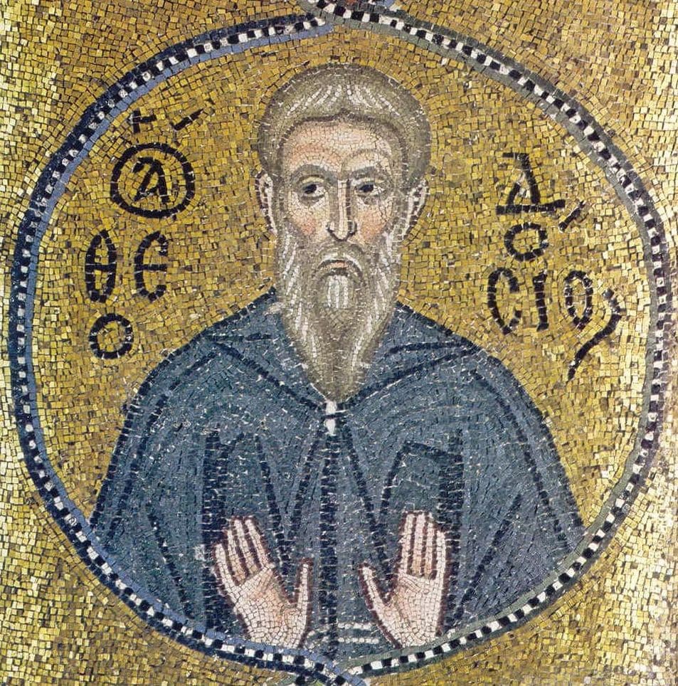 Orthodox icon of Theodosius the Cenobiarch.