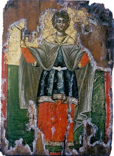 Orthodox icon of Tryphon of Lampsacus.
